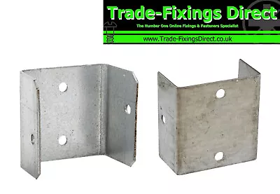 £4.95 • Buy 44mm 50mm GALVANISED FENCE PANEL CLIPS TRELLIS BRACKETS SECURE GALVANISED