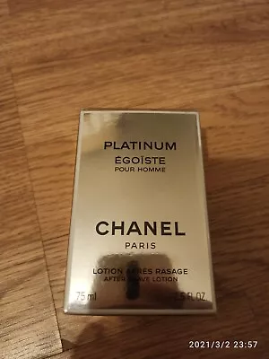 CHANEL - Platinum Egoiste Pour Homme 75ml After Shave Lotion (Vintage) • £165