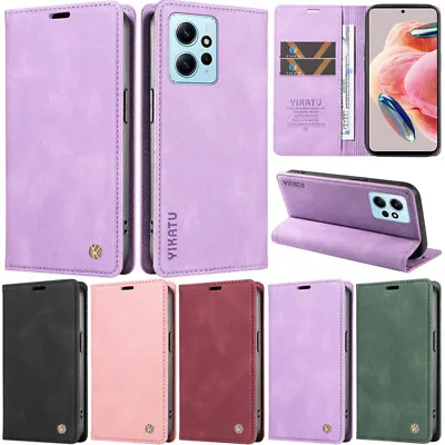 Magnetic Book Wallet Flip Case Cover For Xiaomi Redmi 12C A1 Note 10 12 13 Pro+ • $18.69