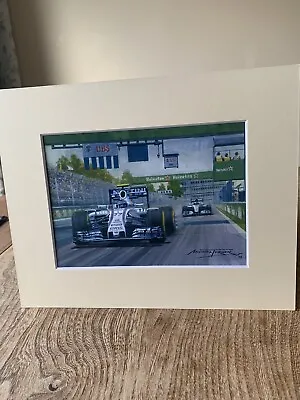 Valtteri Bottas Williams Mercedes Canada 2016 Mounted F1 Print Formula 1 • £9.50