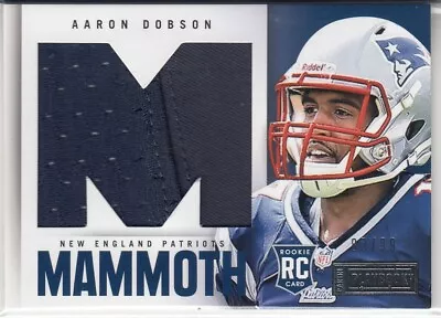 AARON DOBSON 2013 Panini Playbook Rookie Mammoth Materials #1 RC 83/99 Patriots • $6