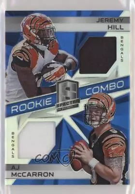 2014 Spectra Combo Jerseys Blue Prizm /49 AJ McCarron Jeremy Hill Rookie RC • $5.99