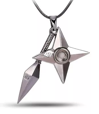 Ninja Naruto Anime Manga Necklace Pendant Cosplay With Black Velvet Gift Bag • £6.99