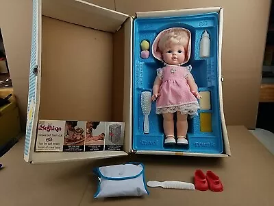 Vintage Goldberger BABY Softina DOLL & Travel Trunk Clothes & Accessories EG • $19.99