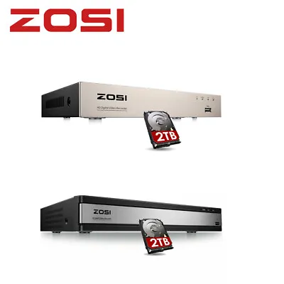 ZOSI H.265+ 8CH/16CH DVR For Security Camera System 1080P Recorder With HDD • $259.99