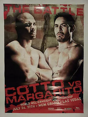 Miguel Cotto Vs. Antonio Margarito Boxing Poster • $15.95