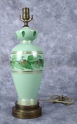 Vintage Floral Ceramic Table Lamp No Harp • $30