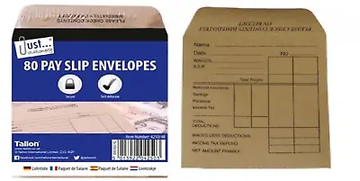 560 Gummed Wage Packets Pay Envelopes Staff Salary Slip Business Shop Office NEW • £2.49
