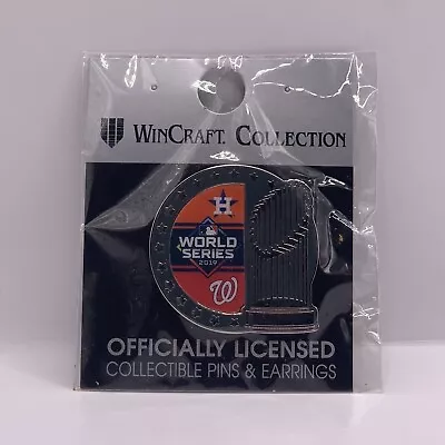 WASHINGTON NATIONALS Vs. HOUSTON ASTROS 2019 WORLD SERIES Collectible Label Pin • $99.99