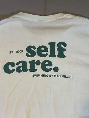 Mac Miller Self Care T-Shirt Sz M White Rap Hip Hop Medium Swimming Album • $11.99