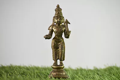 6 Inches Balarama Statue Figurine Avtar Of Lord Vishnu Hand Carved Brass Idol • $99.99