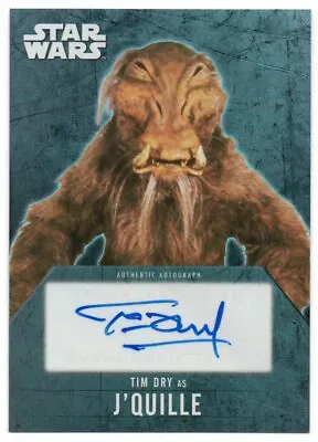 £29.01 • Buy 2016 Star Wars Evolution Autographs Tim Dry As J'Quille Auto