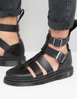 Dr. Martens Geraldo Unisex Black Gladiator Sandals Size EU 43 New MSRP $129 • $119.99