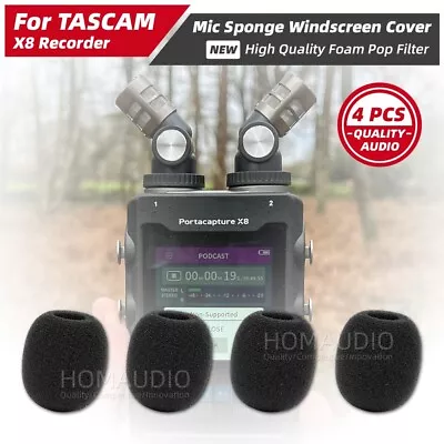 Windscreen Sponge Microphone Foam Pop Filter Windshield For TASCAM X8 Recorder • $11.96