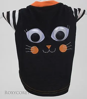 Halloween Martha Stewart Black Cat Pet Dog T Shirt Size Medium NWT • $23.99