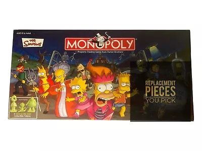 The Simpsons Treehouse Of Horror Monopoly Board Game Replacement Parts Pieces • $1.99