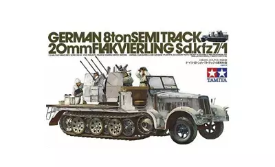 Tamiya 1/35 German 8ton Semitrack W Flakvierling Sd.Kfz. 7/1 35050 TC • £21.99