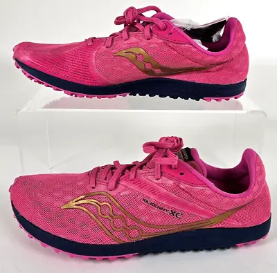 NWB Saucony Women's US 9 Medium Kilkenny XC 9 Spikes Prospect Quartz Rose Shoes • £43.22