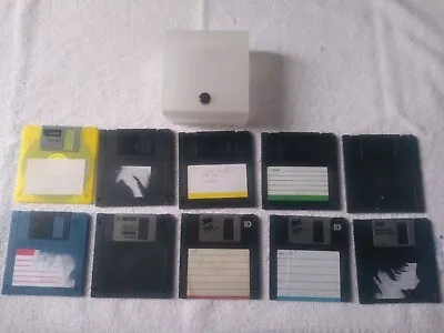 10 Vintage Floppy Disks 3.5  High Density 3M-BASF/MAXELL/IMATION - Pre Used • £1.99