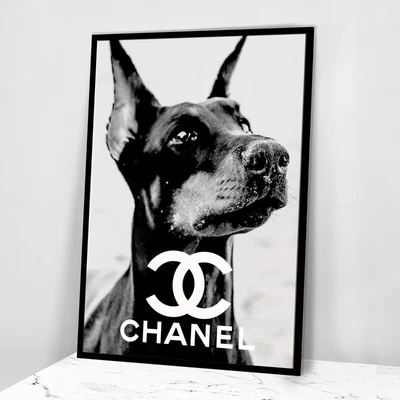 £2.95 • Buy Dior Dog Poster Home Decor Wall Art Fashion Designer Inspired Minimalist Print