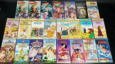 Lot (23) Sunday School VHS Tapes: The Beginners Bible McGee & Me Odyssey Focus • $49.95