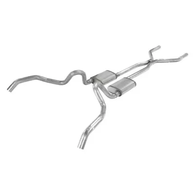 For Chevy Chevy II 62-67 Exhaust System Pypes 409 SS H-Bomb Crossmember-Back • $560.75