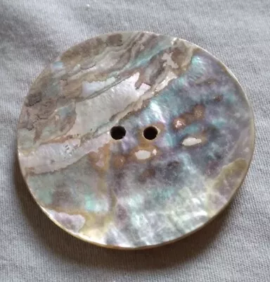 Large Antique Dyed Mother Of Pearl Button. • $9.99