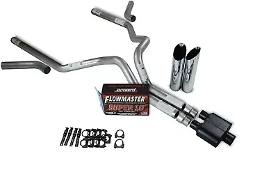 Chevy GMC 1500 07-14 3  Dual Exhaust Kits Flowmaster Super 10 Slash Tip Corner E • $349.06