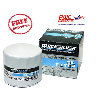 QUICKSILVER Mercury Oil Filter 150HP EFI 4-Stroke Outboard OEM Genuine 877761Q01 • $15.90