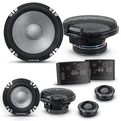 Alpine R2-S653 Speakers 6.5 Inch 16.5cm 2022 R Series Pro 3 Way Component 100w • £499