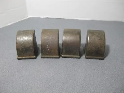 Vintage Brass 4pc Classic Furniture Leg Ends Caps Covers • $15.99