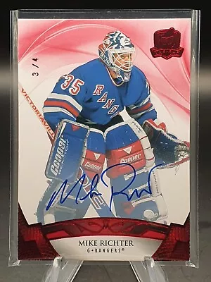 2020-21 Upper Deck The Cup Hockey MIKE RICHTER Red Foil Auto #/4 • $133.65