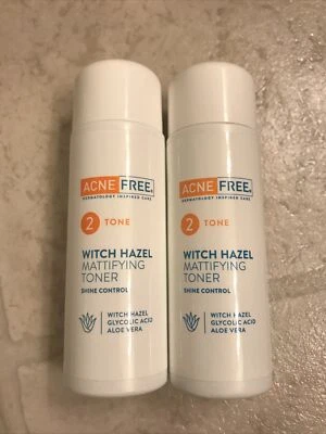 $19.99 • Buy AcneFree Step 2 Witch Hazel Mattifying Toner Shine Control Acne Free (2 Bottles)