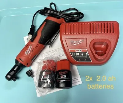 Milwaukee 2457-20 M12 Cordless 3/8  Ratchet Tool 2  Batteries 2AH  & Charger • $139.95