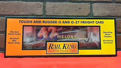 MTH Rail King O Scale 30-76859 New York Central 42nd Street Melons Flatcar NEW! • $59.95
