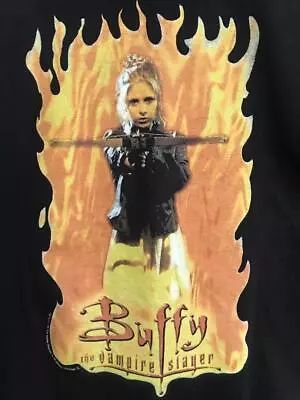 1998 BUFFY THE VAMPIRE SLAYER BUFFY Shirt Classic Black Unisex S-5XL NE2542 • $20.89