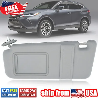 Left Driver Side Sun Visor W/ Mirror Gray Sunshield For Toyota Venza 2009-2016 • $30.68