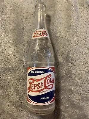 Vintage Pepsi:Cola Double Dot RWB 12oz Soda Bottle Marion VA. Virginia 1946 👀 • $20