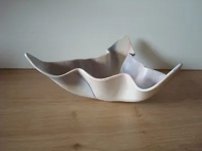 Triangular Shaped Folded Handkerchief Vase Dish • £6.99