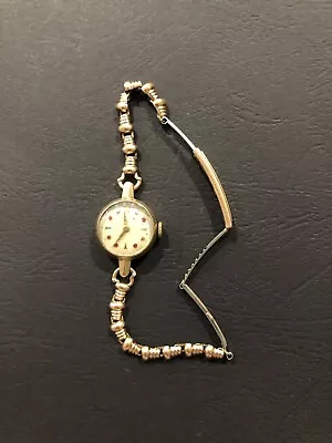 Vintage Ladies Gold Wrist Watch 9ct • $450