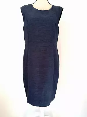 $12.47 • Buy Next Size 18 Chambray Work Dress Office Business Navy Shift NEW Bnwt RRP £49.99