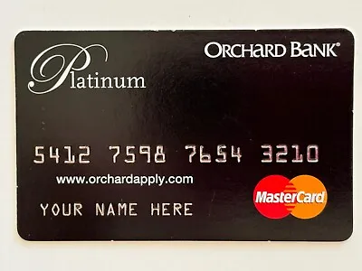 Orchard Bank Platinum Credit Card▪️Your Name Here▪️Not A Valid Credit Card • $6.99