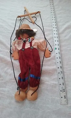 Marionette String Puppet Hand Crafted Adjustable Wood Handle Clown. • £36.93