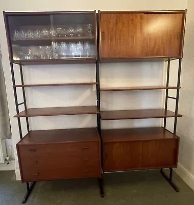 Vintage Mid 20th Century Teak Interflex System With Vinyl Display Unit • £750