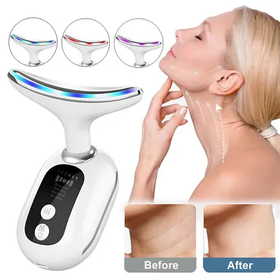 Microcurrent Multifunctional Facial Massager Neck Wrinkle Removal Machine • $10.99