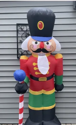 Xmas Inflatable Nutcracker Soldier Lawn Decoration 6 1/2 Ft Tall • $30