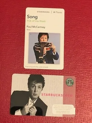 $24.28 • Buy Starbucks Card 2007 Paul McCartney -with ITunes Card - NEW Rare Never Used