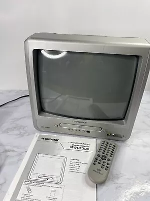 MAGNAVOX MWC13D6 TV DVD COMBO AV INPUT VINTAGE GAMING CRT W/ Remote And Manual • $60