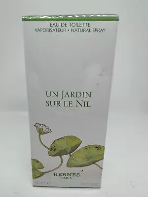 UN JARDIN SUR LE NIL By HERMES PARIS 3.3 Oz/ 100 ML Eau De Toilette Spray Sealed • $79.99