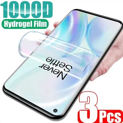 $10.99 • Buy 3-Piece Full Cover Hydrogel Film Screen Protector For OnePlus Nord 6, 6T,...